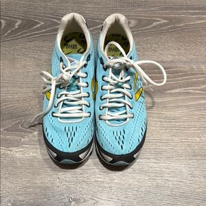 Newton Blue and Yellow Athletic Shoes